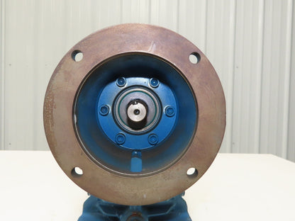 Cone Drive MSH030-1 Worm Gearbox 60:1 Reducer 19rpm 1.15Hp 1-1/2" Hollow Shaft