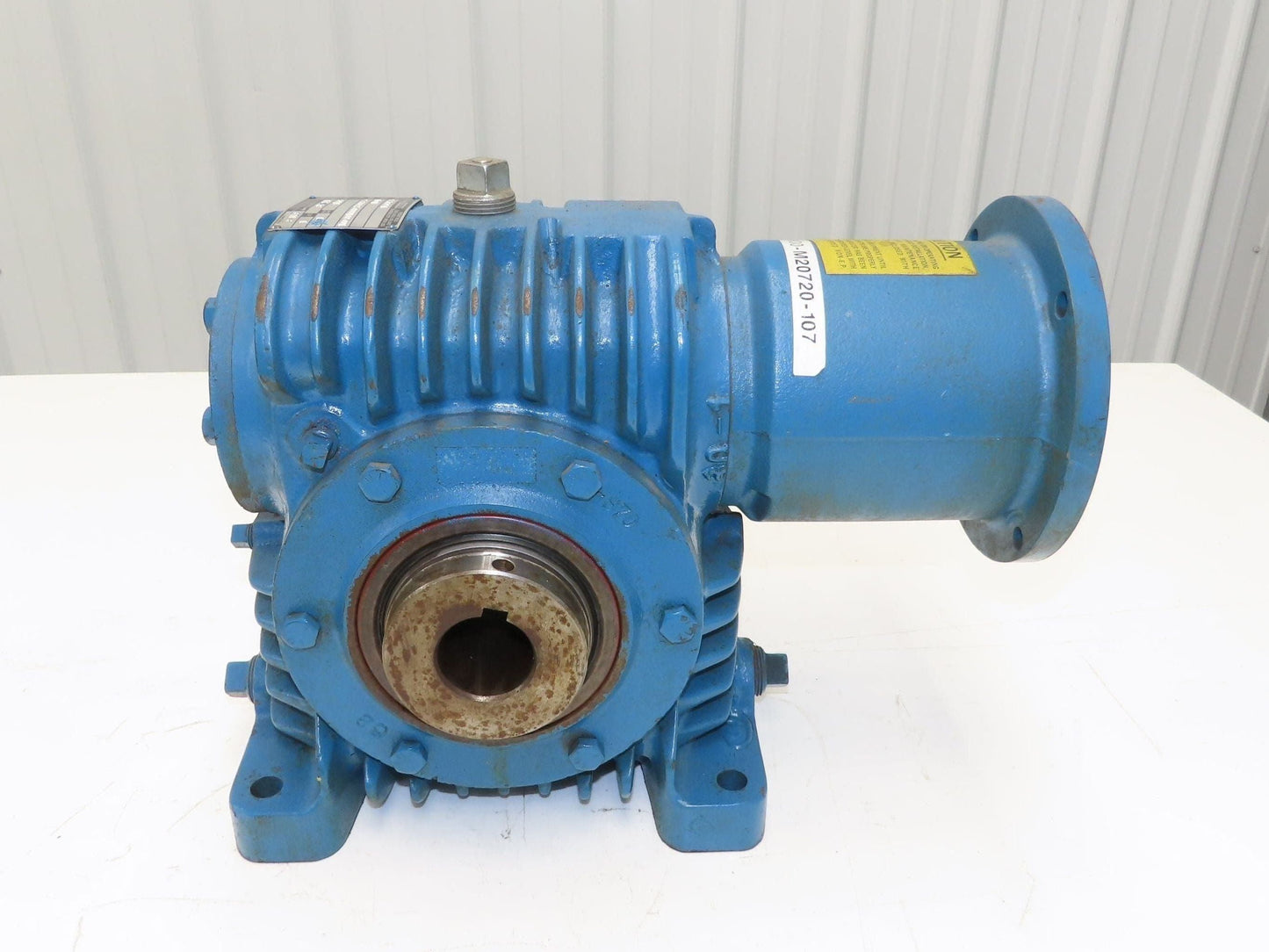 Cone Drive MSH030-1 Worm Gearbox 60:1 Reducer 19rpm 1.15Hp 1-1/2" Hollow Shaft