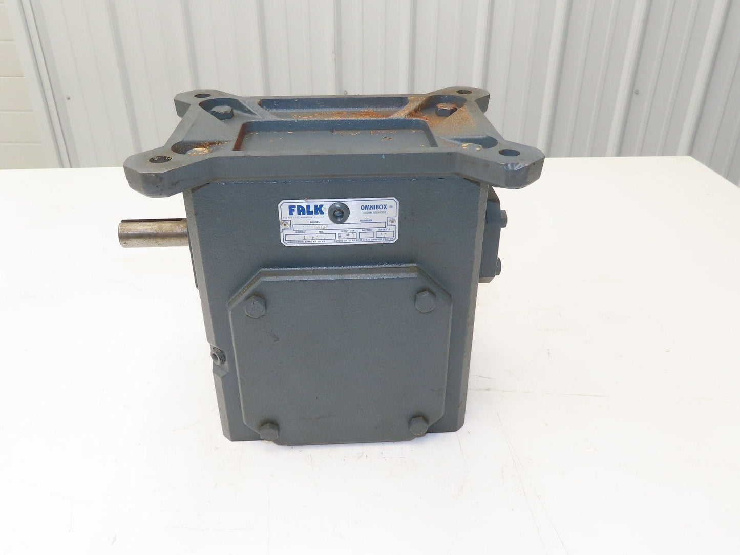 Falk Omnibox 1300WU3A Worm Gearbox 15:1 Reducer 116rpm 1.5Hp LH Output