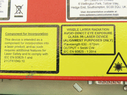 redENERGY SP-030P-A-HS-S-A-Y Pulsed Fiber Laser Type H 60W 2.0mJ Class 4 SPI