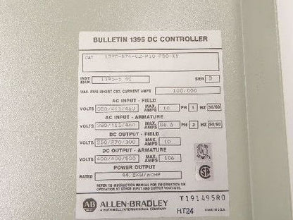 Allen Bradley 1395-B74-C2-P10-P50-X1 DC Controller Drive **PARTS ONLY**