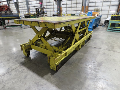 Weld Bilt Hydraulic Scissor Lift Table 10000lb 5 Ton 24" Travel 60x132" 3Ph