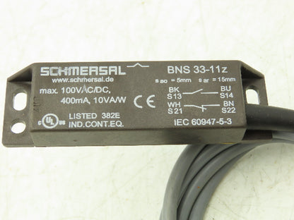 Schmersal BNS 33-11z Magnetic Safety Switch Sensor 100VAC Lot of 4