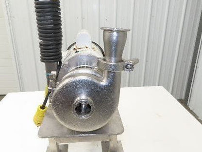 SPX Waukesha C114 Stainless Sanitary Centrifugal Pump 1.5x1.5" 1Hp 115/230V 1PH