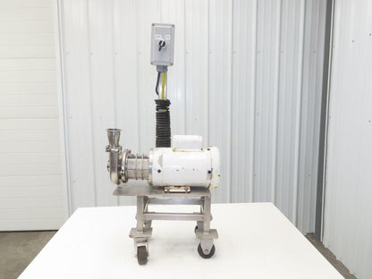 SPX Waukesha C114 Stainless Sanitary Centrifugal Pump 1.5x1.5" 1Hp 115/230V 1PH