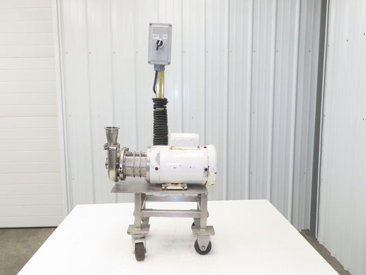 SPX Waukesha C114 Stainless Sanitary Centrifugal Pump 1.5x1.5" 1Hp 115/230V 1PH