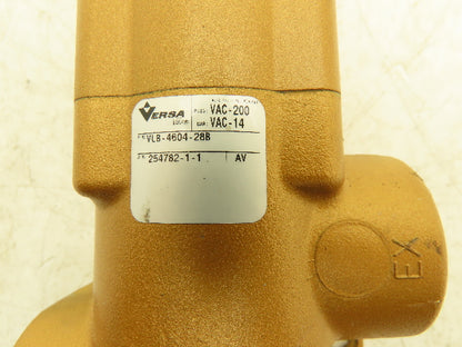 Versa VLB-4604-28B Pneumatic Air Hand Lever Valve 200psi 3/4" Ports