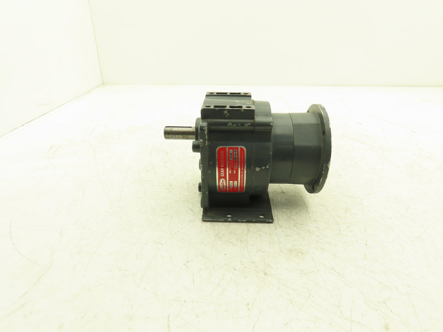 Dayton 1L516 Inline Gearbox 12.7:1 Reducer 138rpm 1/3Hp Parallel Shaft