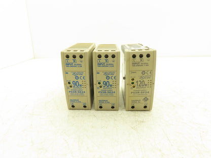 Idec PS5R-SE24 PS5R-SF24 Power Supply 24VDC 5A 3.75A Mixed Lot of 3