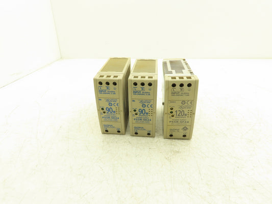 Idec PS5R-SE24 PS5R-SF24 Power Supply 24VDC 5A 3.75A Mixed Lot of 3