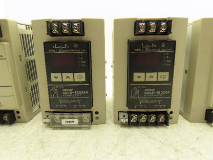 Omron S8VS DIN Rail Power Supply 24VDC 7.5A 5A Out 100-240VAC 1Ph In Lot of 5