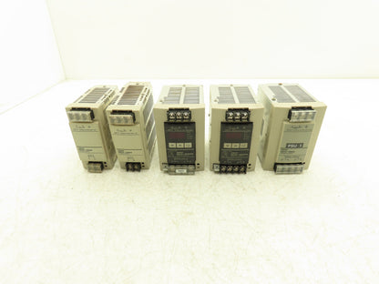 Omron S8VS DIN Rail Power Supply 24VDC 7.5A 5A Out 100-240VAC 1Ph In Lot of 5