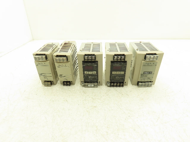 Omron S8VS DIN Rail Power Supply 24VDC 7.5A 5A Out 100-240VAC 1Ph In Lot of 5