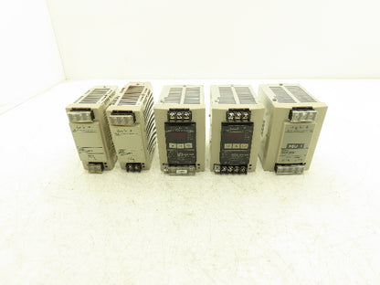 Omron S8VS DIN Rail Power Supply 24VDC 7.5A 5A Out 100-240VAC 1Ph In Lot of 5