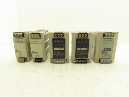 Omron S8VS DIN Rail Power Supply 24VDC 7.5A 5A Out 100-240VAC 1Ph In Lot of 5