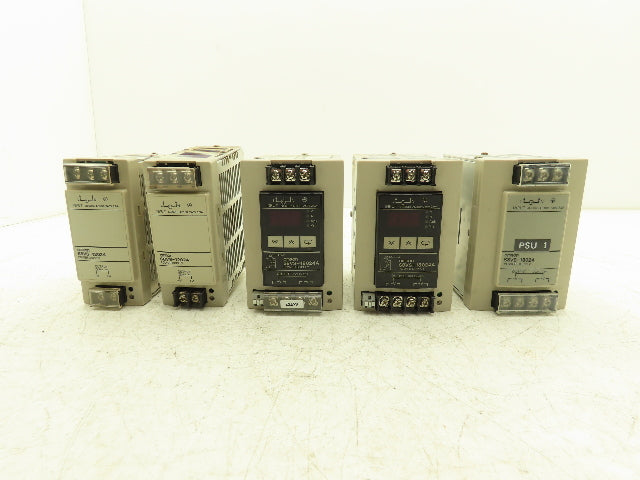 Omron S8VS DIN Rail Power Supply 24VDC 7.5A 5A Out 100-240VAC 1Ph In Lot of 5