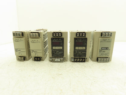 Omron S8VS DIN Rail Power Supply 24VDC 7.5A 5A Out 100-240VAC 1Ph In Lot of 5