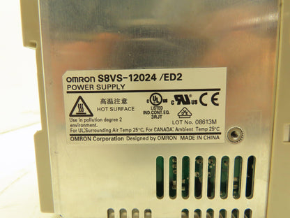 Omron S8VS DIN Rail Power Supply 24VDC 7.5A 5A Out 100-240VAC 1Ph In Lot of 5
