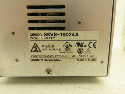 Omron S8VS DIN Rail Power Supply 24VDC 7.5A 5A Out 100-240VAC 1Ph In Lot of 5