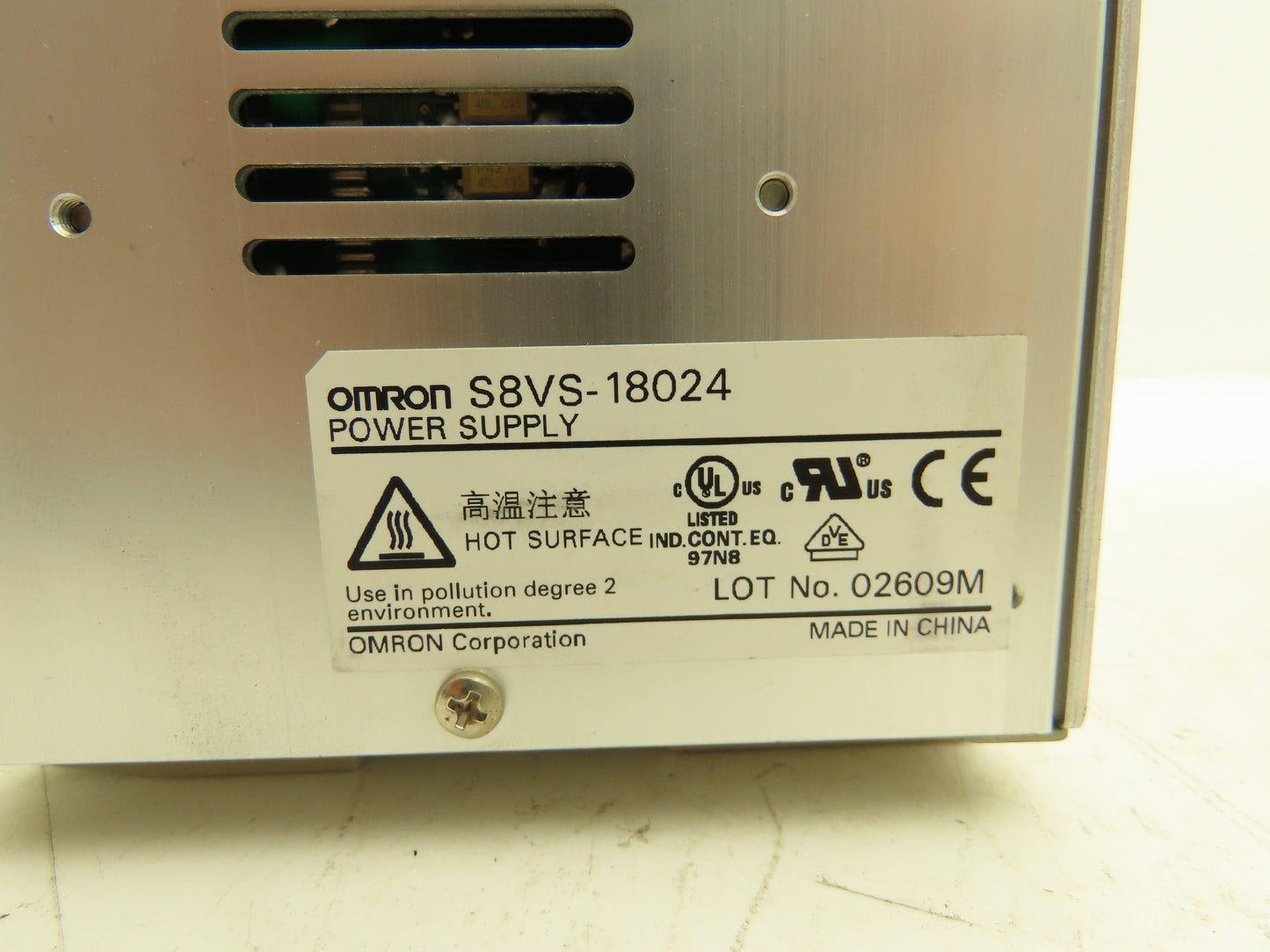 Omron S8VS DIN Rail Power Supply 24VDC 7.5A 5A Out 100-240VAC 1Ph In Lot of 5