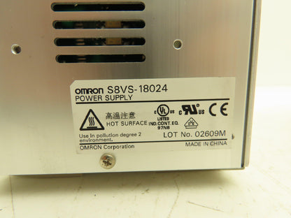 Omron S8VS DIN Rail Power Supply 24VDC 7.5A 5A Out 100-240VAC 1Ph In Lot of 5