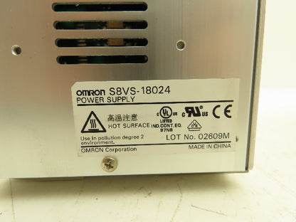 Omron S8VS DIN Rail Power Supply 24VDC 7.5A 5A Out 100-240VAC 1Ph In Lot of 5