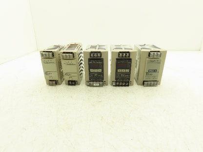 Omron S8VS DIN Rail Power Supply 24VDC 7.5A 5A Out 100-240VAC 1Ph In Lot of 5