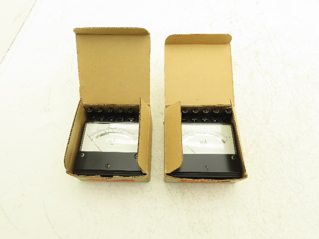 Yokogawa 2051-02 / 2051-03 Yew Ammeter Set 0-30mA & 0-1000mA Mixed Lot of 2