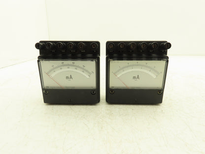 Yokogawa 2051-02 / 2051-03 Yew Ammeter Set 0-30mA & 0-1000mA Mixed Lot of 2