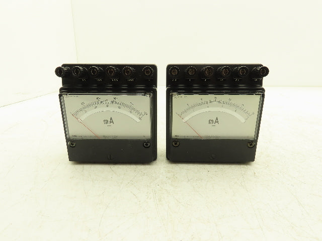 Yokogawa 2051-02 / 2051-03 Yew Ammeter Set 0-30mA & 0-1000mA Mixed Lot of 2