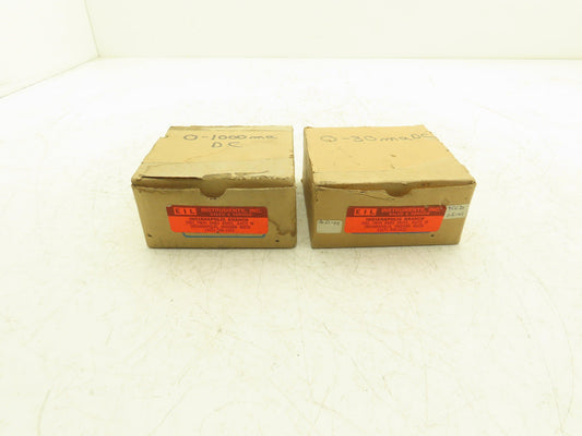 Yokogawa 2051-02 / 2051-03 Yew Ammeter Set 0-30mA & 0-1000mA Mixed Lot of 2
