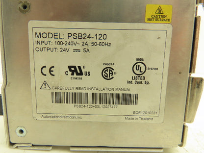 Sola Rhino Omron DIN Mountable Power Supplies 24VDC 2A/2.5A/5A Mixed Lot of 5