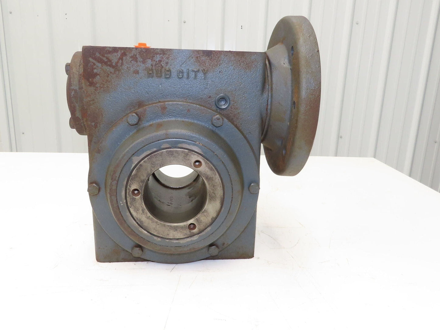 Hub City 455 Worm Gearbox 30:1 Reducer 7.4Hp 58rpm 182TC Hollow Shaft