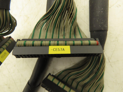 Fanuc NA 50-Pin Flat Ribbon Cable 30" Lot of 8