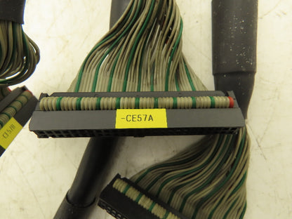 Fanuc NA 50-Pin Flat Ribbon Cable 30" Lot of 8