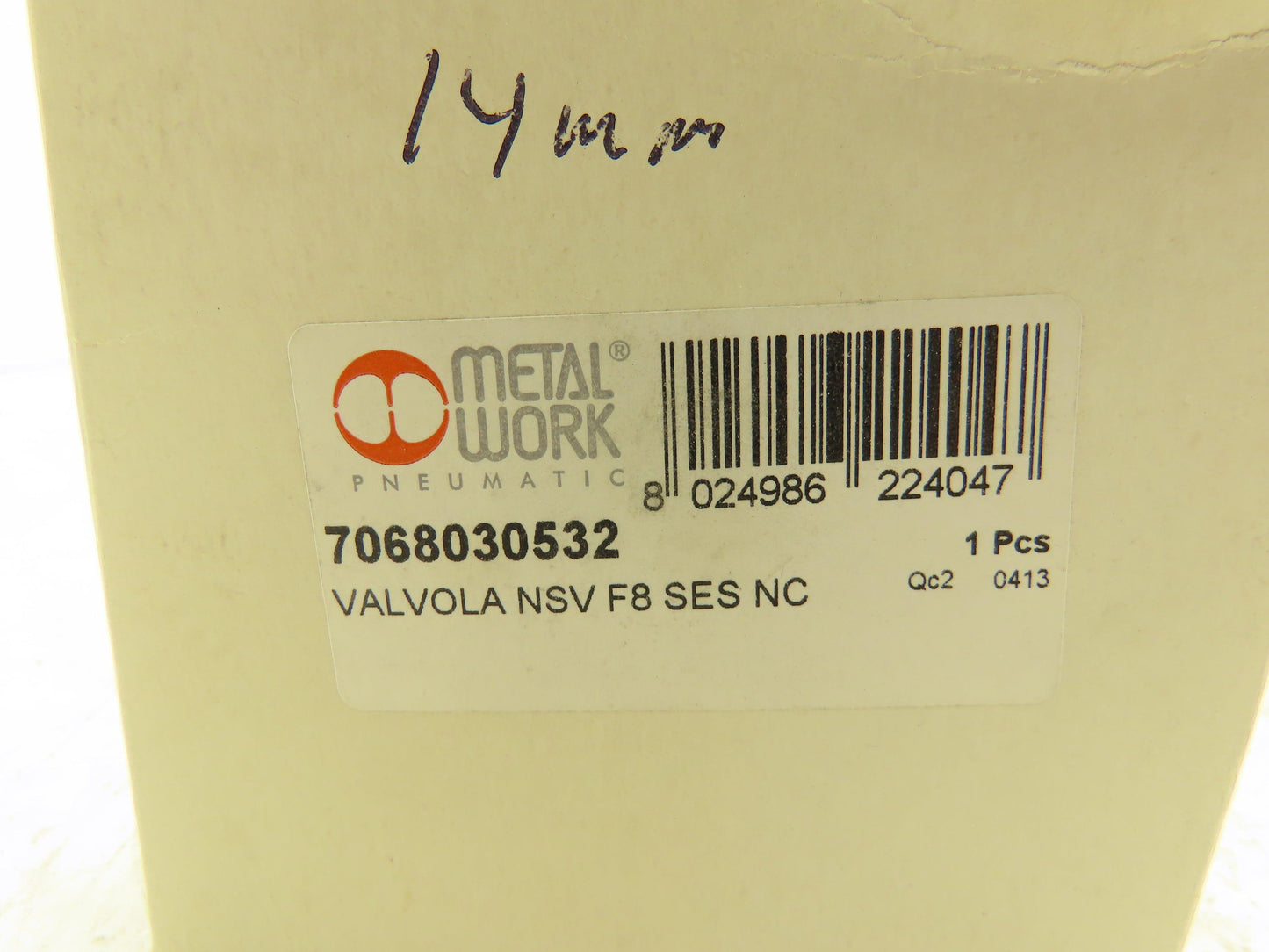 Metal Work 7068030532 Pneumatic Solenoid Air Valve Valvola NSV F8 SES NC 14mm
