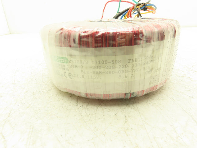Tortran 17100-508 Stepdown Power Transformer 1 kVA 1Ph HV 240V LV115 989W 8.6A