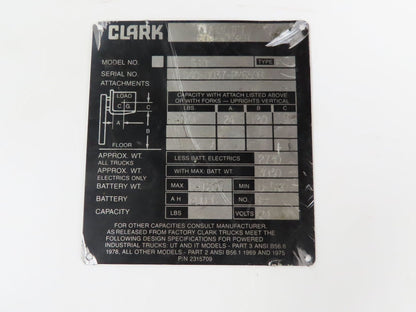 Clark S40 PowrWorker Forklift Mast 2-Stage 130" Lift 47"x 38" Carriage Class 2