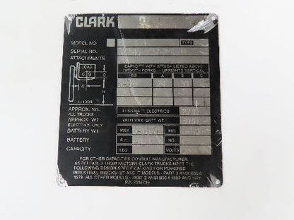 Clark S40 PowrWorker Forklift Mast 2-Stage 130" Lift 47"x 38" Carriage Class 2