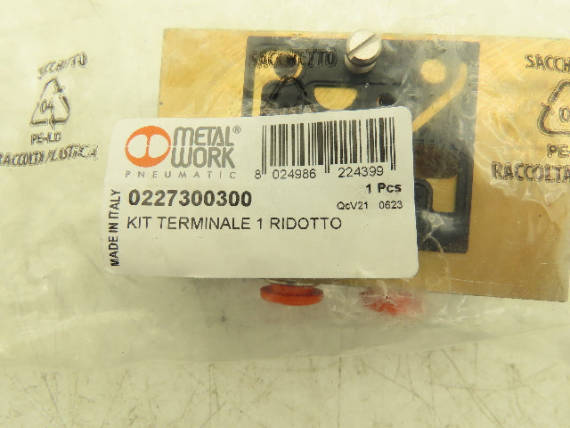 Metal Work 0227300300 Pneumatic Solenoid Air Valve End Plate Lot of 2