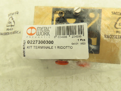 Metal Work 0227300300 Pneumatic Solenoid Air Valve End Plate Lot of 2