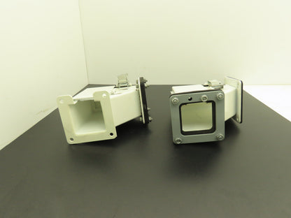 Hoffman F22LE9A Lay In Wireway 2.5" By 2.5" 90° Elbow Cable Management Lot of 2