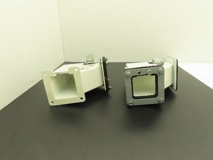 Hoffman F22LE9A Lay In Wireway 2.5" By 2.5" 90° Elbow Cable Management Lot of 2