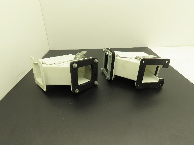 Hoffman F22LE9A Lay In Wireway 2.5" By 2.5" 90° Elbow Cable Management Lot of 2