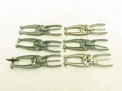 De-Sta-Co 491 Adjustable Welding hand Squeeze Clamping Pliers Lot of 6
