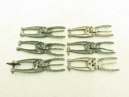 De-Sta-Co 491 Adjustable Welding hand Squeeze Clamping Pliers Lot of 6
