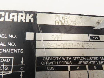 Clark PowrWorker Forklift Walkie Stacker Hydraulic Control Valve Assembly