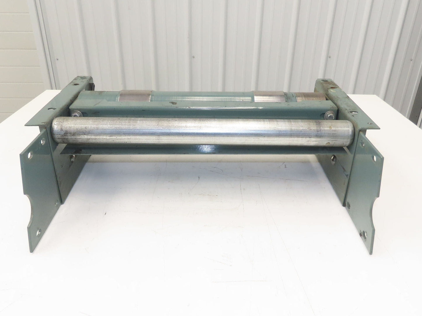 Hytrol 24" Slider Bed Belt Conveyor Take-Up Tail Pulley Assembly 4" Pulley