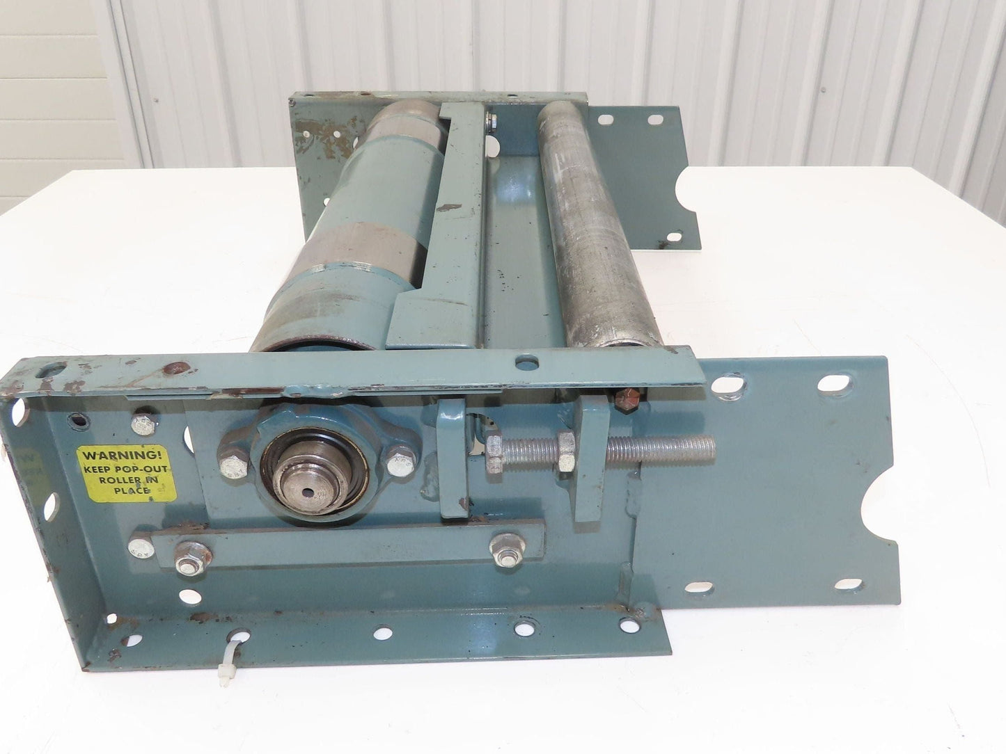 Hytrol 24" Slider Bed Belt Conveyor Take-Up Tail Pulley Assembly 4" Pulley