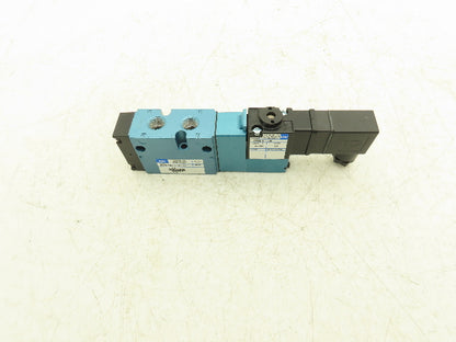 MAC 811C-PM-611JB-152 4-Way Single Solenoid Valve 24V